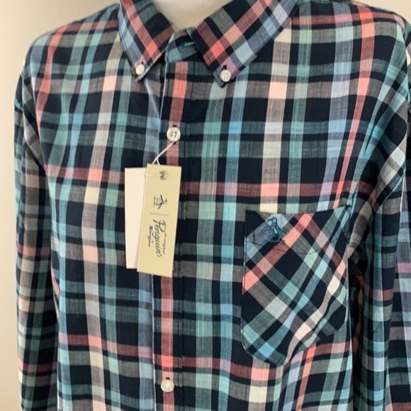 PENGUIN NWT MEN’S PLAID LIGHTWEIGHT‎ SHIRT SIZE XXL - Picture 3 of 7